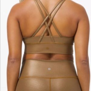 Metallic Gold lululemon long line sports top